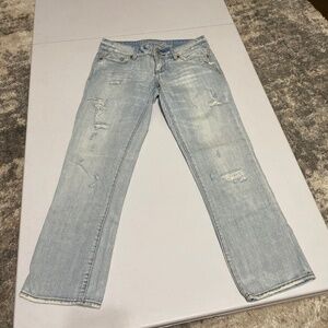 American eagle regular straight leg blue jeans vintage AE 100% cotton